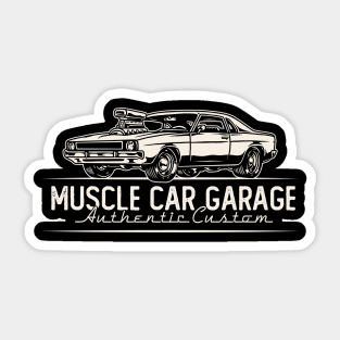 Muscle Car Garage Sticker